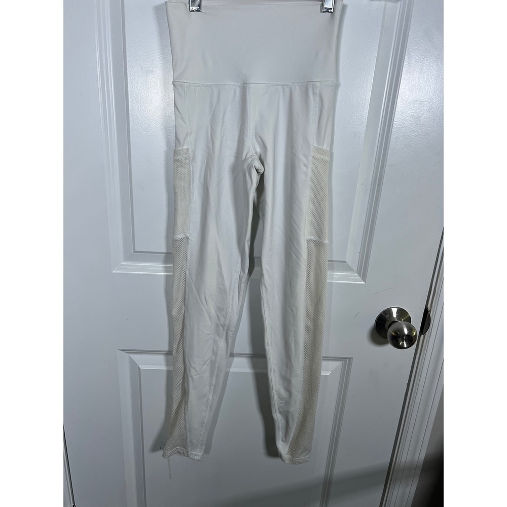 Aerie‎ Womens Leggings High Waisted Mesh Pockets White XS